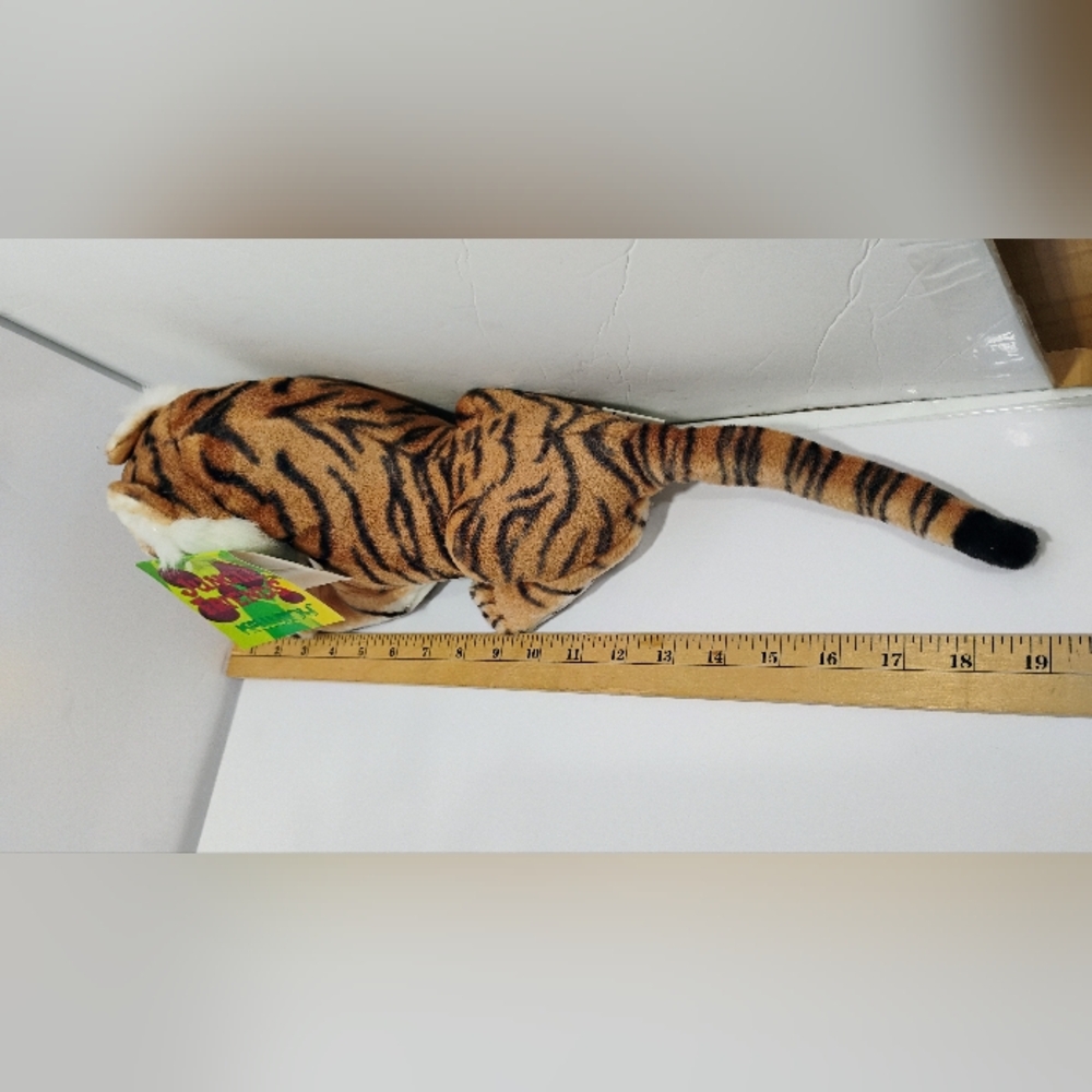 Vintage Kellytoy Stuffed Tiger Cub? 19" NEW w Tags - Picture 9 of 13